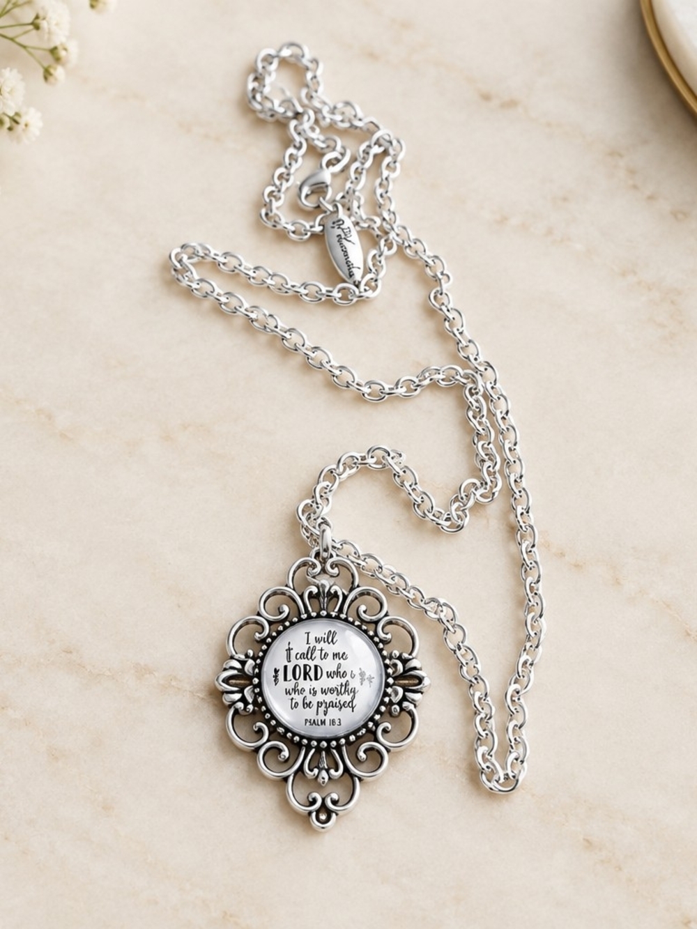 Plunder Jonah 2:2 Necklace Silver Tone - Picture 2 of 4